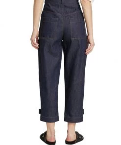 3.1 Phillip Lim Cotton-Linen Denim Cropped Utility Trousers -See by Chloé And 3.1 Phillip Lim Sales unnamed file 823