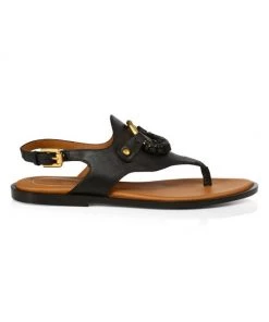 See By Chloé Hana Leather Slingback Thong Sandals