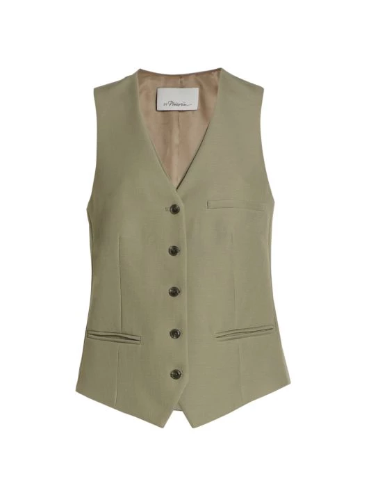 3.1 Phillip Lim Wool Tailored Vest 1 3.1 Phillip Lim Wool Tailored Vest