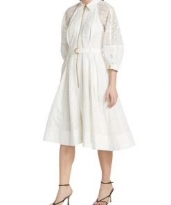 3.1 Phillip Lim Belted Broderie Anglaise Zip-Front Dress -See by Chloé And 3.1 Phillip Lim Sales unnamed file 867