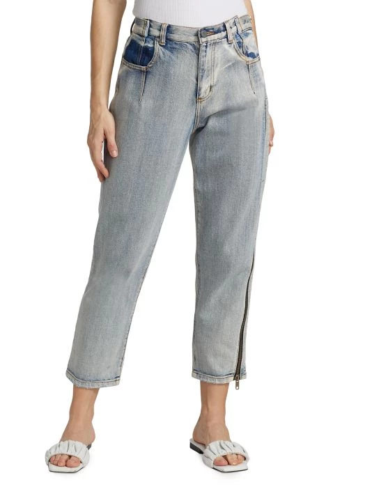 3.1 Phillip Lim High-Rise Zip Detail Straight-Leg Jeans 3 3.1 Phillip Lim High-Rise Zip Detail Straight-Leg Jeans - Image 3