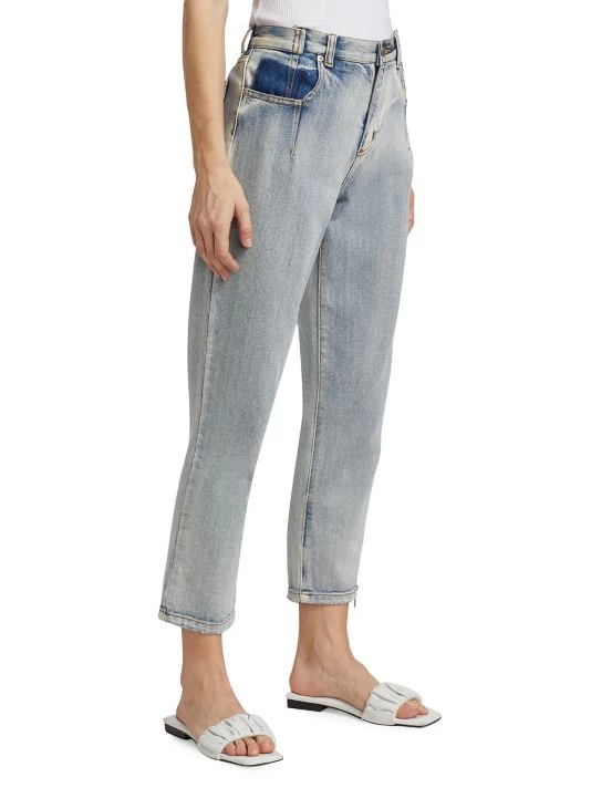 3.1 Phillip Lim High-Rise Zip Detail Straight-Leg Jeans 4 3.1 Phillip Lim High-Rise Zip Detail Straight-Leg Jeans - Image 4