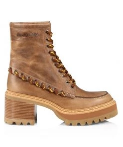 See By Chloé Mahalia Suede Platform Combat Boots