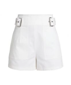 3.1 Phillip Lim Sateen Utility Belted Shorts