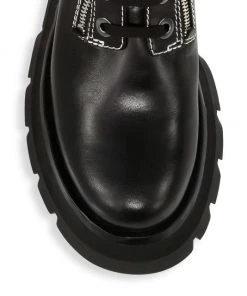 3.1 Phillip Lim Kate Zip Lug-Sole Shearling-Trimmed Leather Combat Boots 9 3.1 Phillip Lim Kate Zip Lug-Sole Shearling-Trimmed Leather Combat Boots -See by Chloé And 3.1 Phillip Lim Sales unnamed file 982