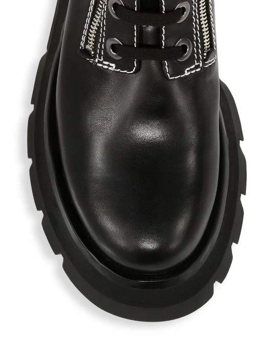 3.1 Phillip Lim Kate Zip Lug-Sole Shearling-Trimmed Leather Combat Boots 4 3.1 Phillip Lim Kate Zip Lug-Sole Shearling-Trimmed Leather Combat Boots - Image 4