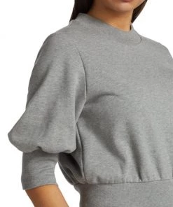 3.1 Phillip Lim Puff-Sleeve Cropped Sweatshirt -See by Chloé And 3.1 Phillip Lim Sales unnamed file 990